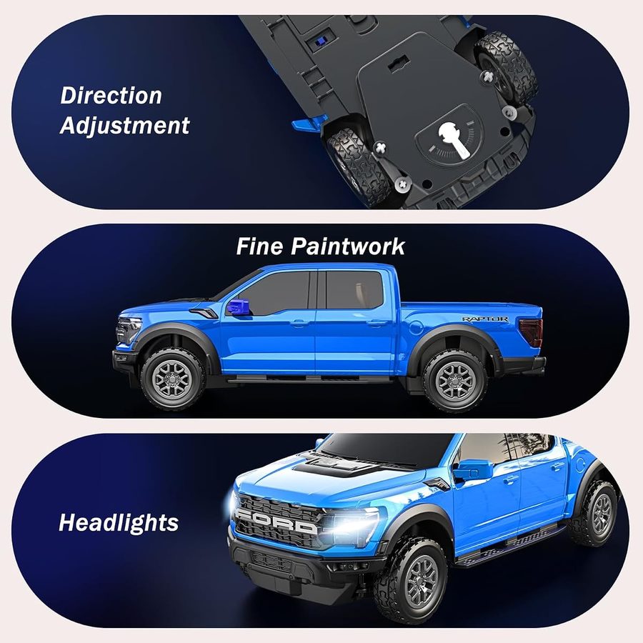 Ford F-150 Raptor 1:16 — Blue view 3