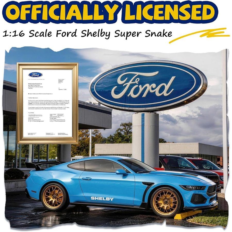 Ford Shelby Super Snake 1:16 — Blue view 2