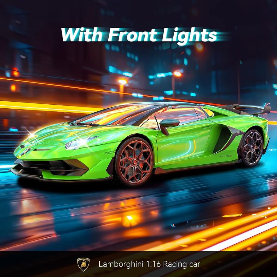 Lamborghini 1:16 Two-Pack — Green + Yellow view 3