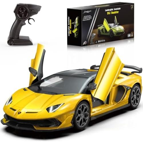 Lamborghini 1:14 — Yellow, scissor doors view 1