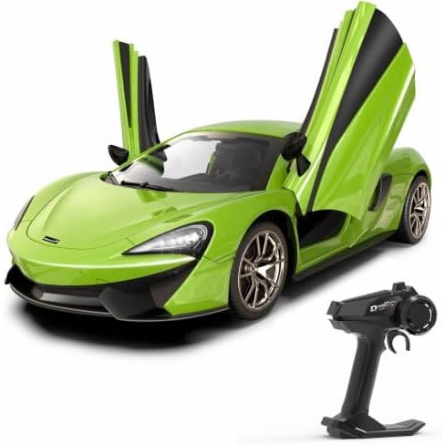 McLaren 570S 1:14 — Green, dihedral doors view 1