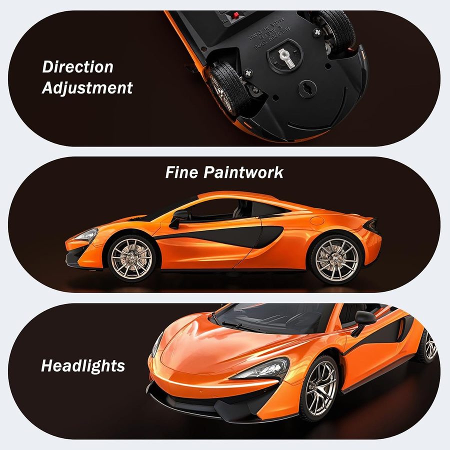 McLaren 570S 1:14 — Orange, dihedral doors view 3