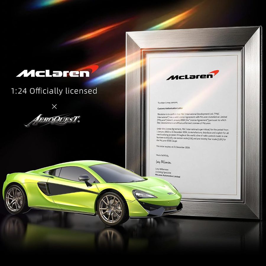 McLaren 570S 1:24 — Ventura Green view 2