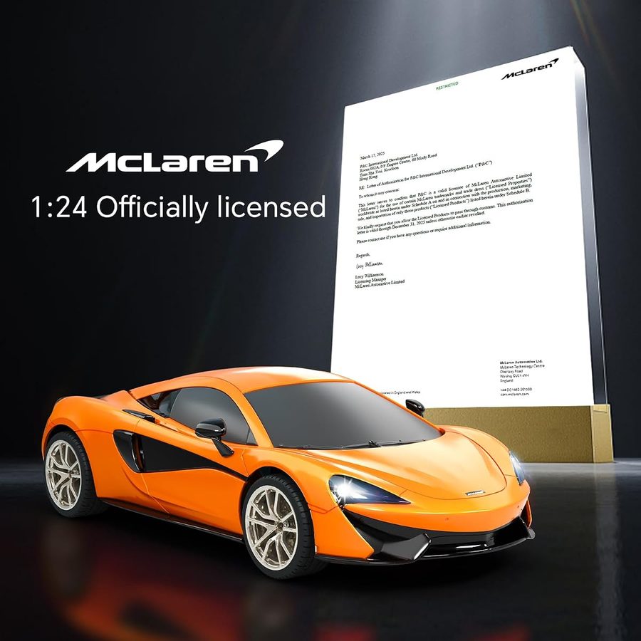 McLaren 570S 1:24 — Papaya Orange view 2