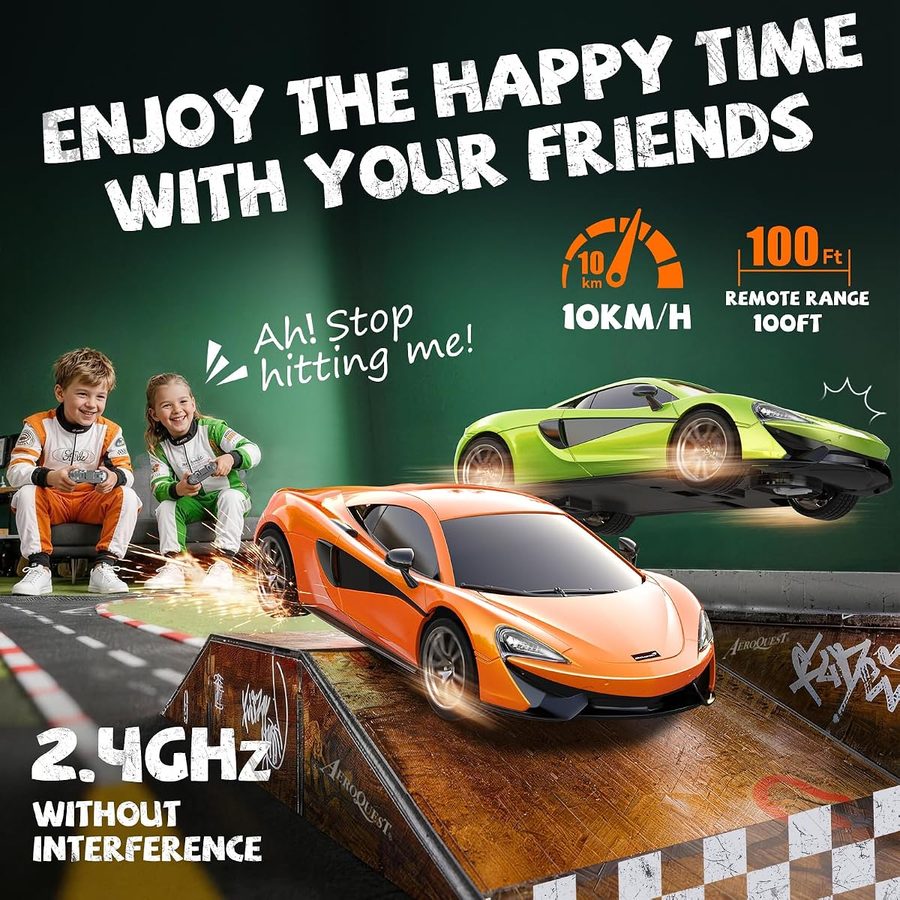 McLaren 570S 1:24 — Papaya Orange view 3