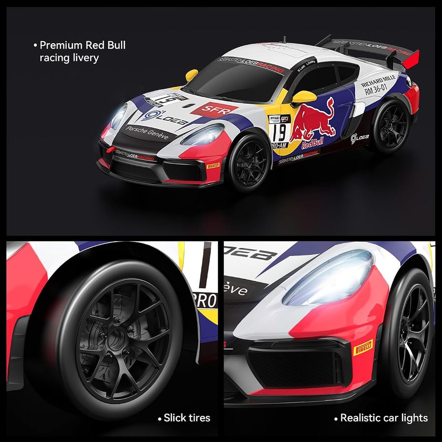 Porsche 718 Cayman GT4 1:14 — Red Bull livery view 4