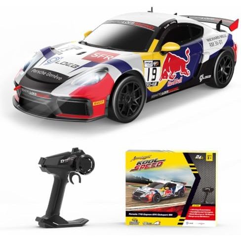 Porsche 718 Cayman GT4 1:14 — Red Bull livery view 1