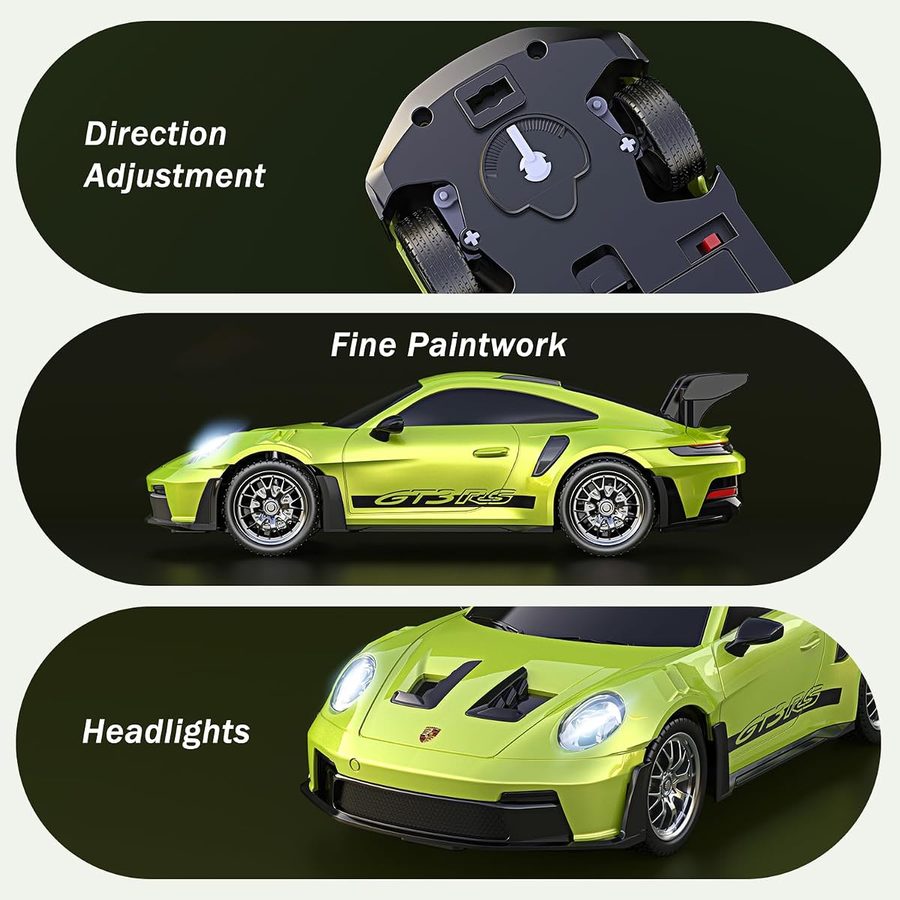 Porsche 911 GT3 RS 1:24 — Python Green view 3