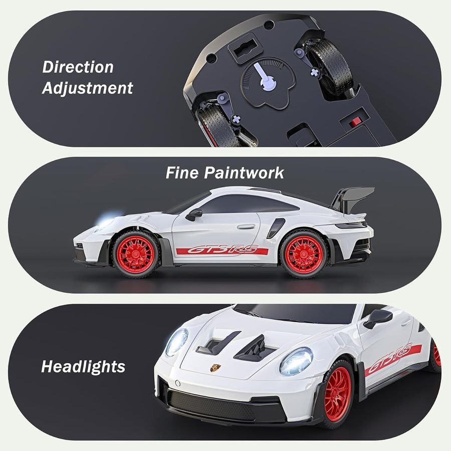 Porsche 911 GT3 RS 1:24 — White view 3