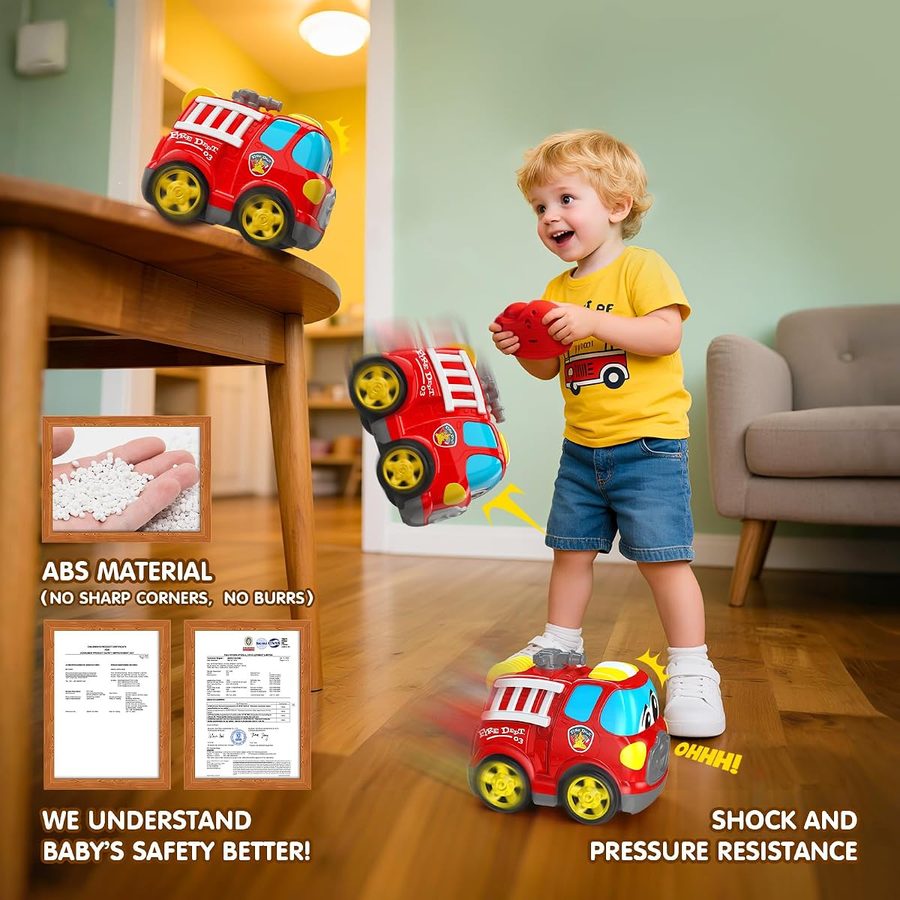 Toddler Fire Truck — hose button view 2