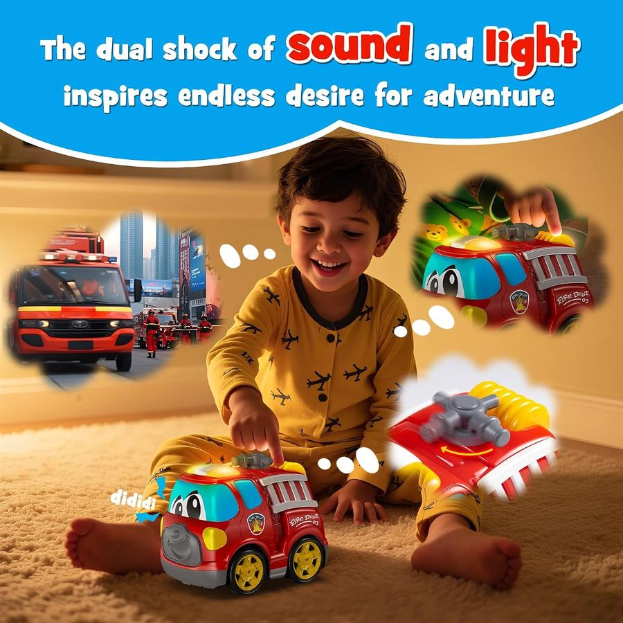 Toddler Fire Truck — hose button view 4