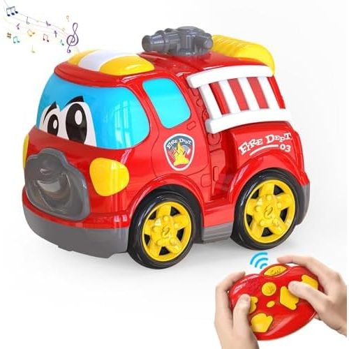 Toddler Fire Truck — hose button view 1